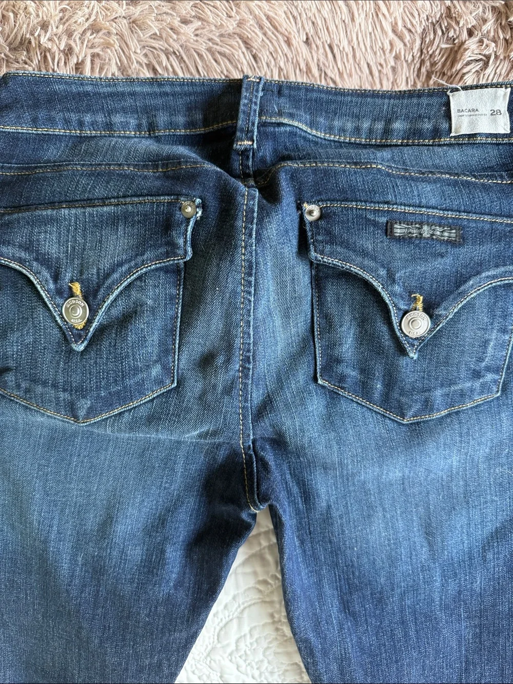 Hudson Jeans Women’s Dark Blue High-Rise Stretch Jeans